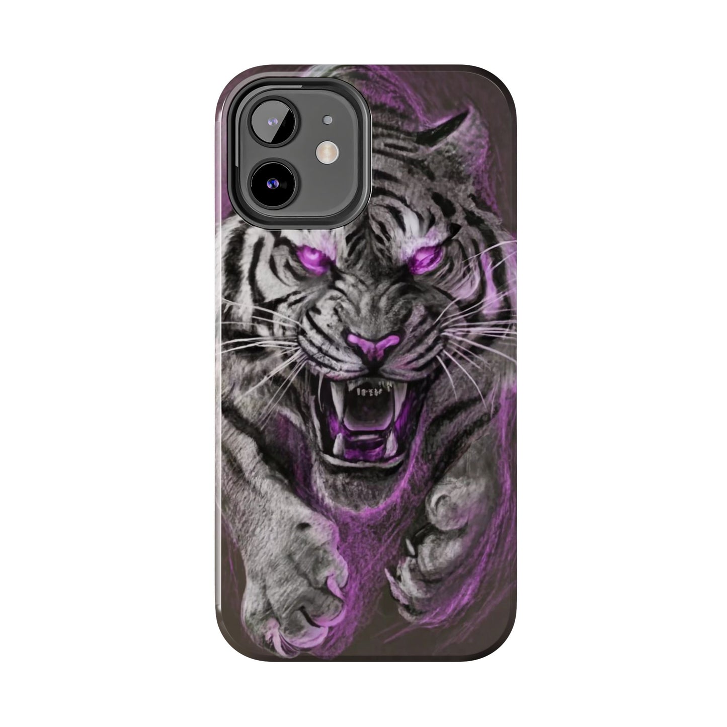 Enigmatic Hunter Tiger Sketch Tough Phone Case