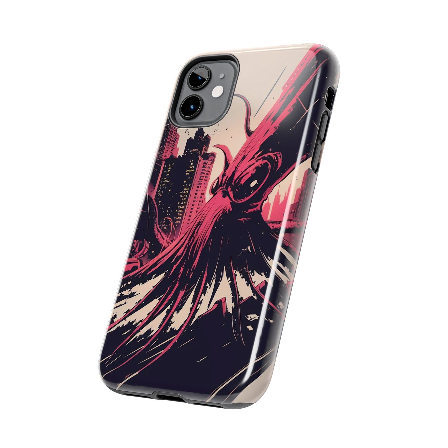 Kraken Rampage Cityscape Tough Phone Case