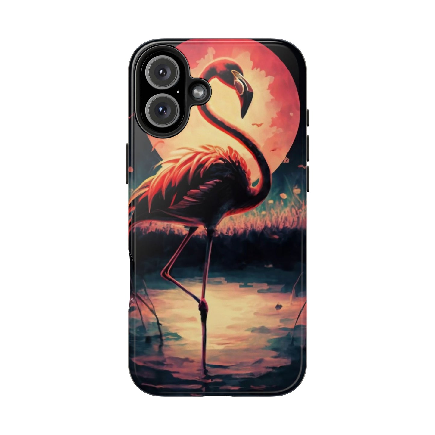 Sunset Flamingo Defender Case