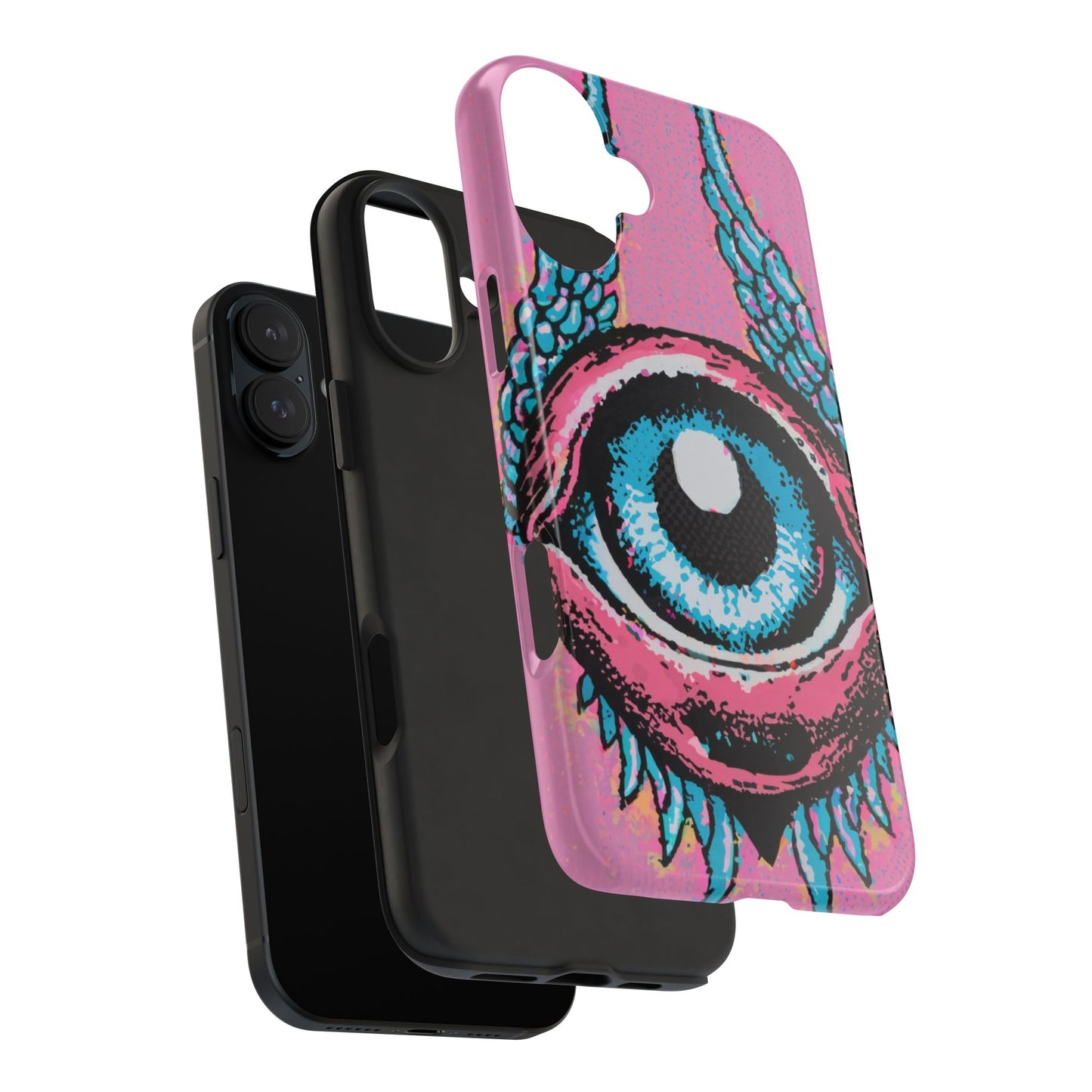 Halftone Horizon Eyeball iPhone Case