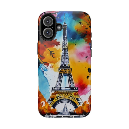 Vibrant Twilight Eiffel Defender Case