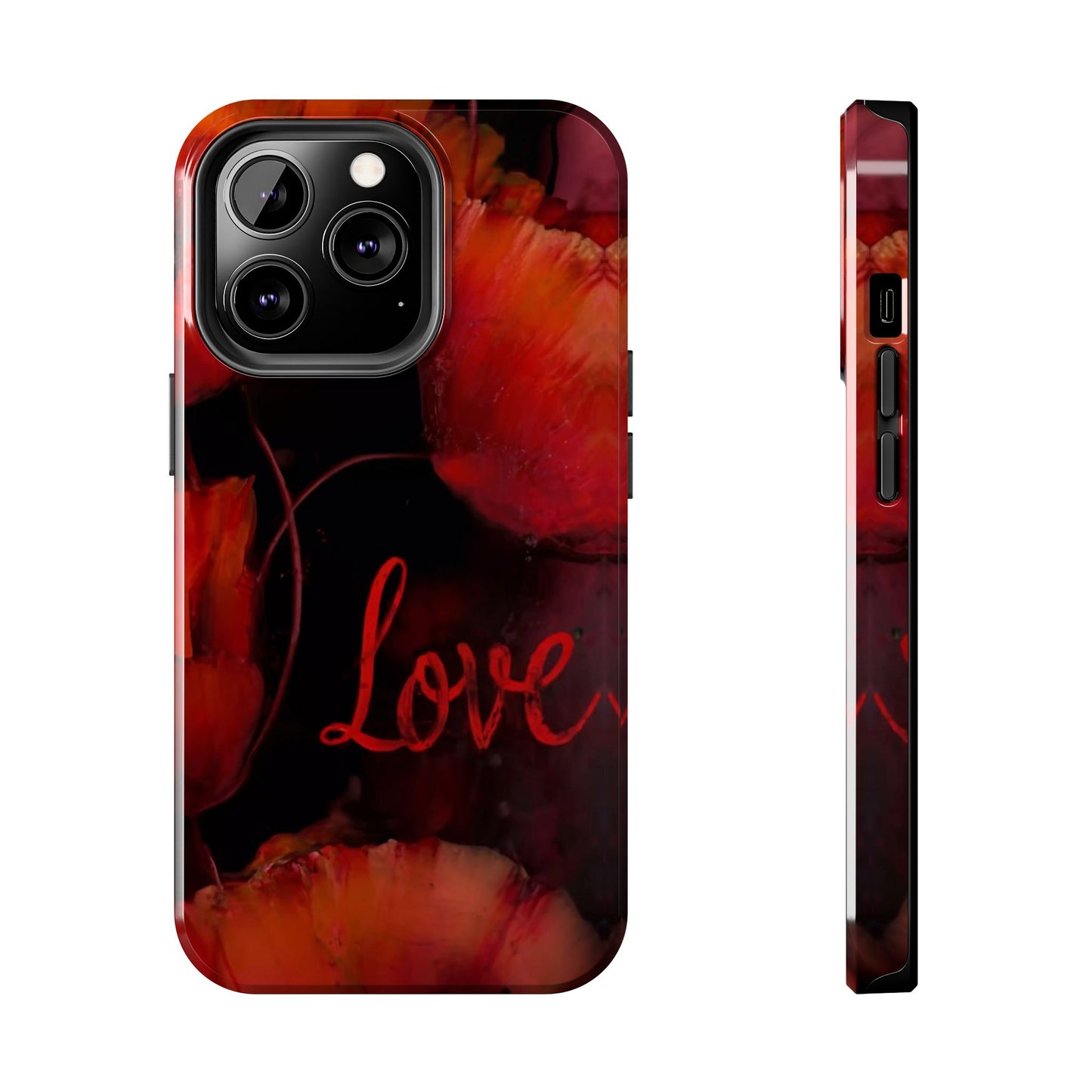 Crimson Love Blossoms Tough Phone Case