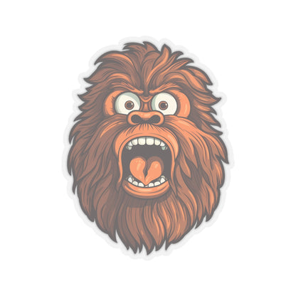 Startled Bigfoot Surprise Sticker