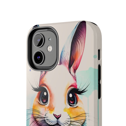 Minimalist Bunny Abstract Art Tough Phone Case