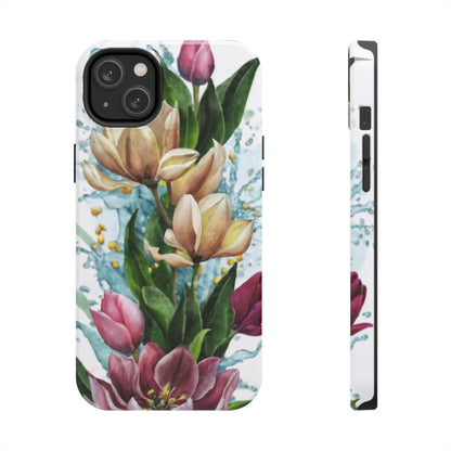 Blossom Splash Watercolor Floral Tough Phone Case