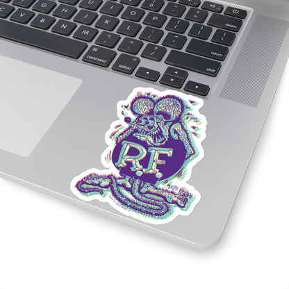 Quirky Quirk Rat Fink Sticker: Offset Color Fusion