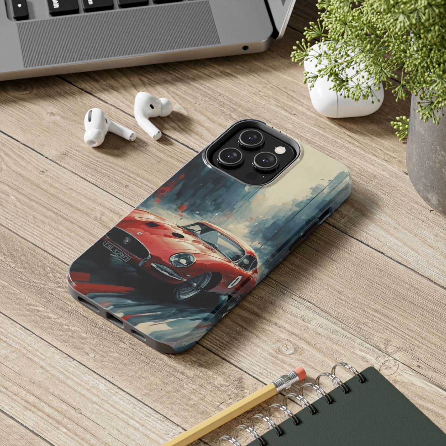 City Drive Red Sports Car Tough Phone Case