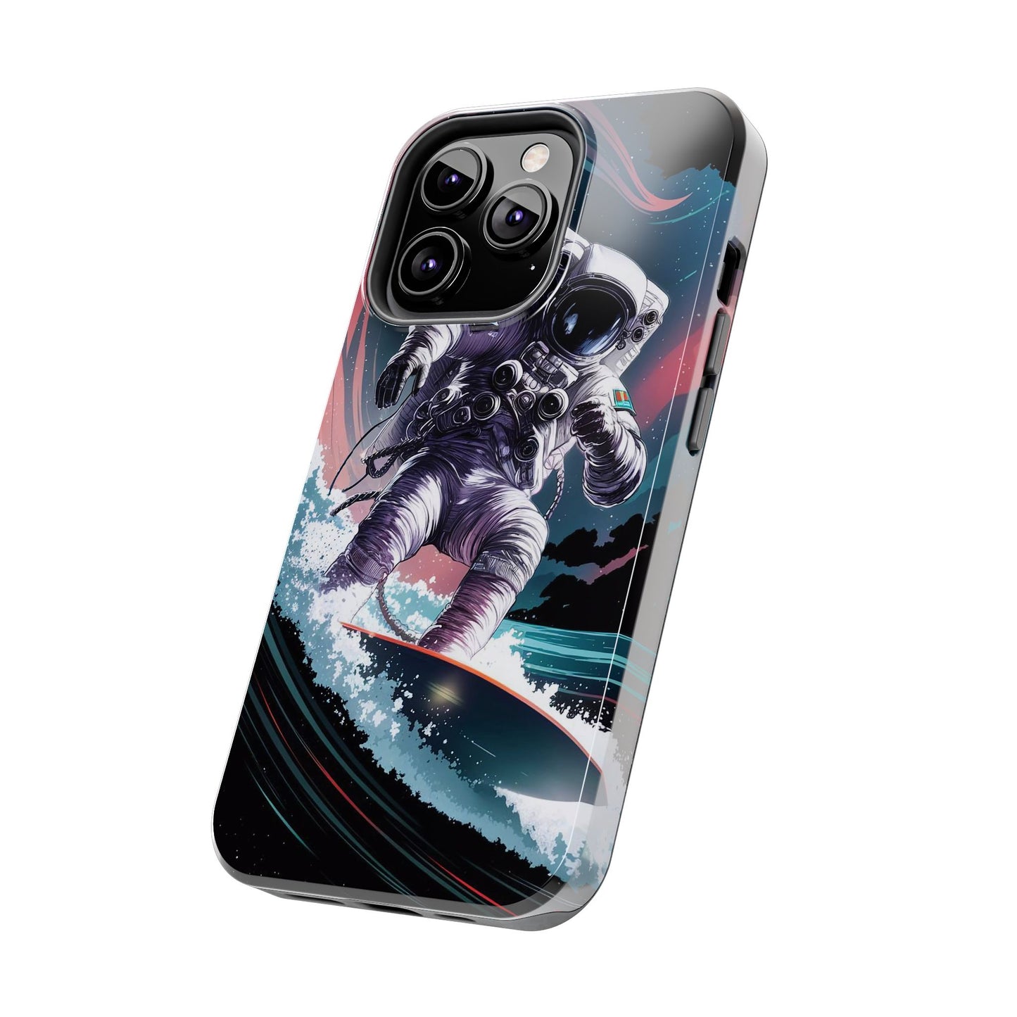 Cosmic Crest Astronaut Wave Rider Tough Phone Case