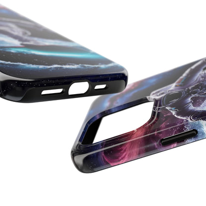 Galactic Wave Rider Astronaut Tough Phone Case