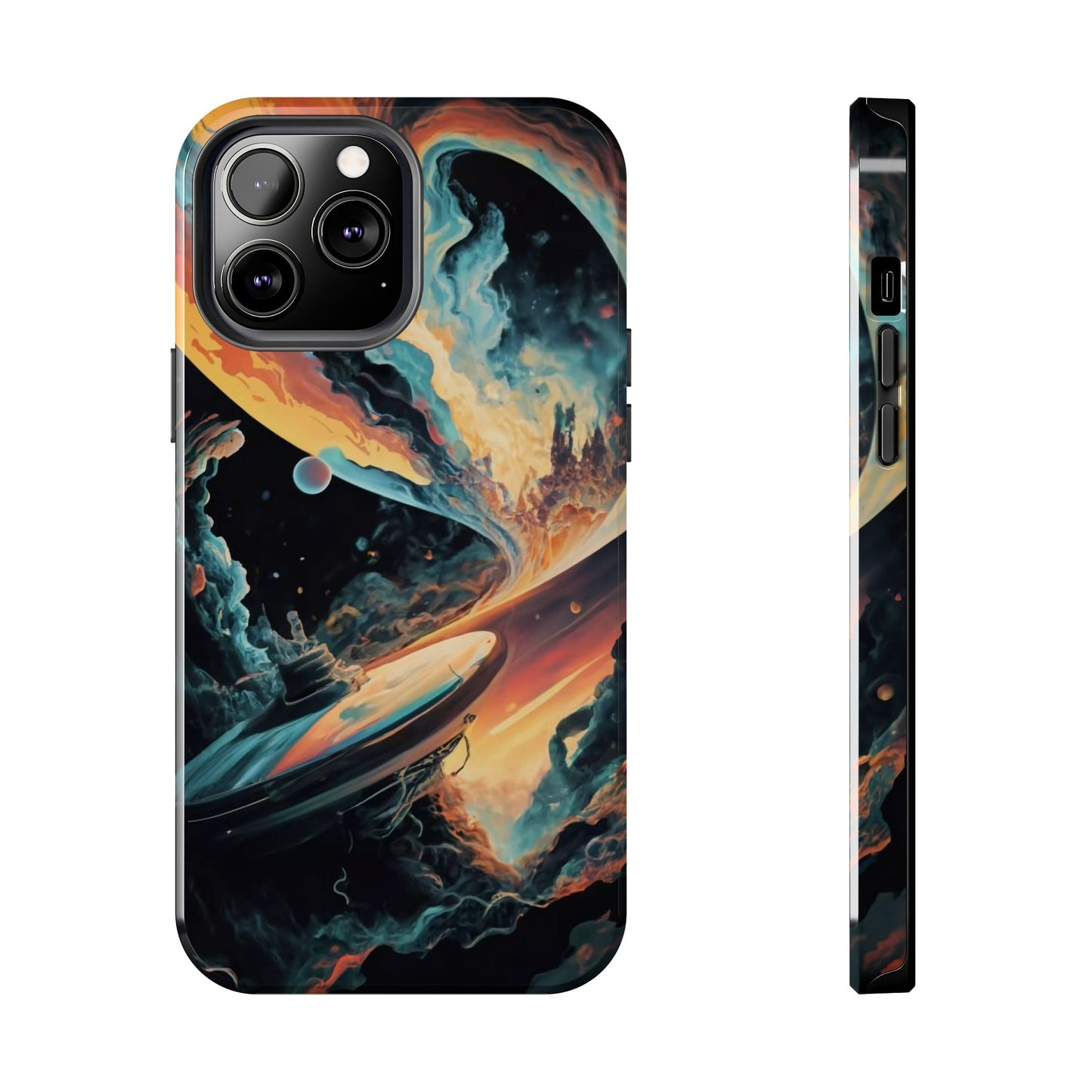 Retro Futuristic Space Odyssey Tough Phone Case