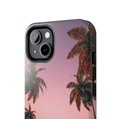 Golden Horizon Palm Sunset Tough Phone Case