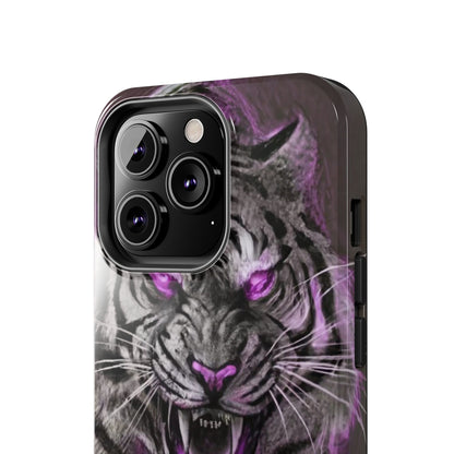 Enigmatic Hunter Tiger Sketch Tough Phone Case