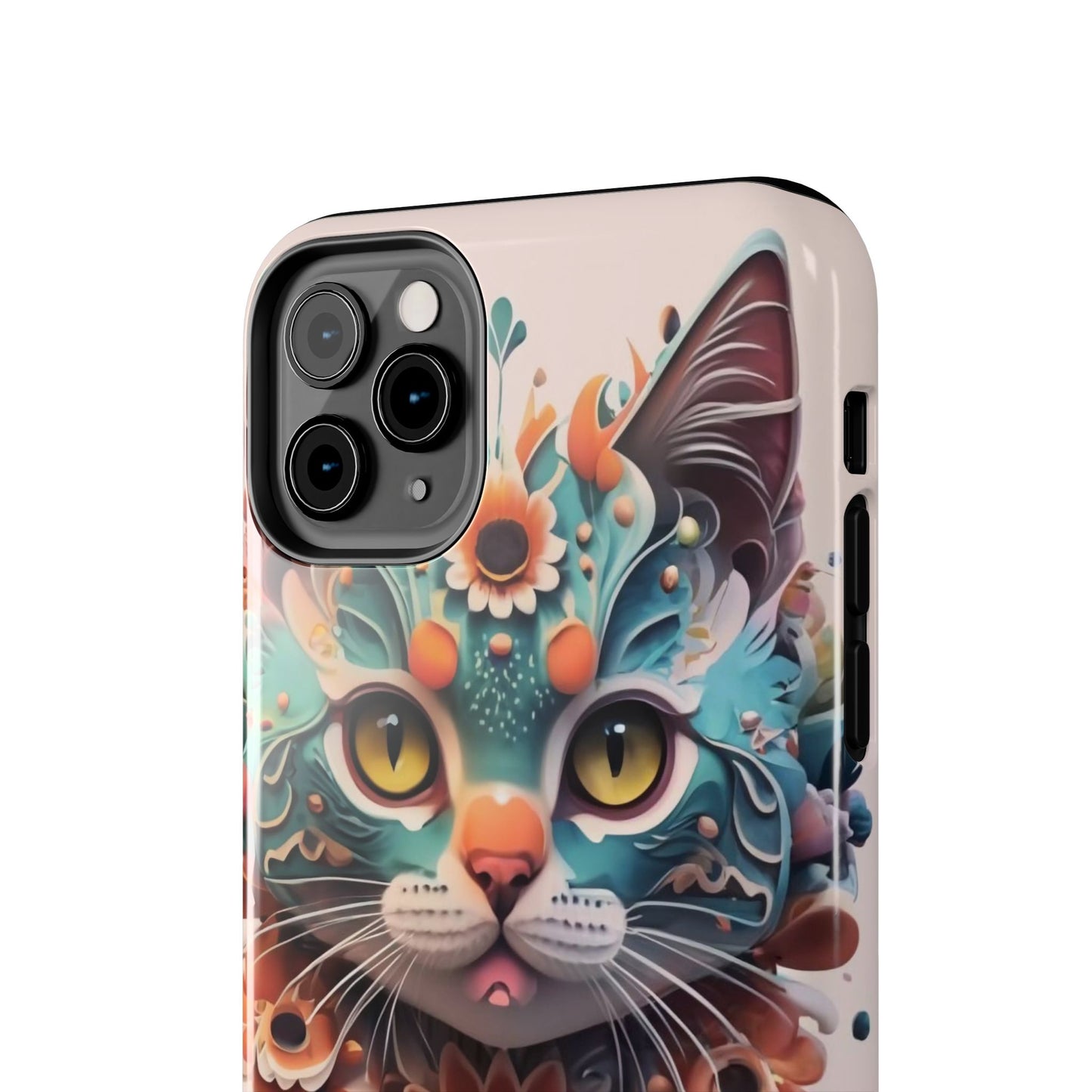 Floral Feline Armor Case