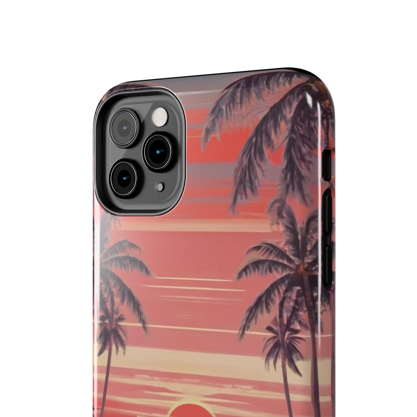 Sunset Serenity Palm Shore Tough Phone Case