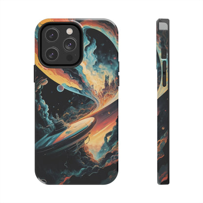 Retro Futuristic Space Odyssey Tough Phone Case