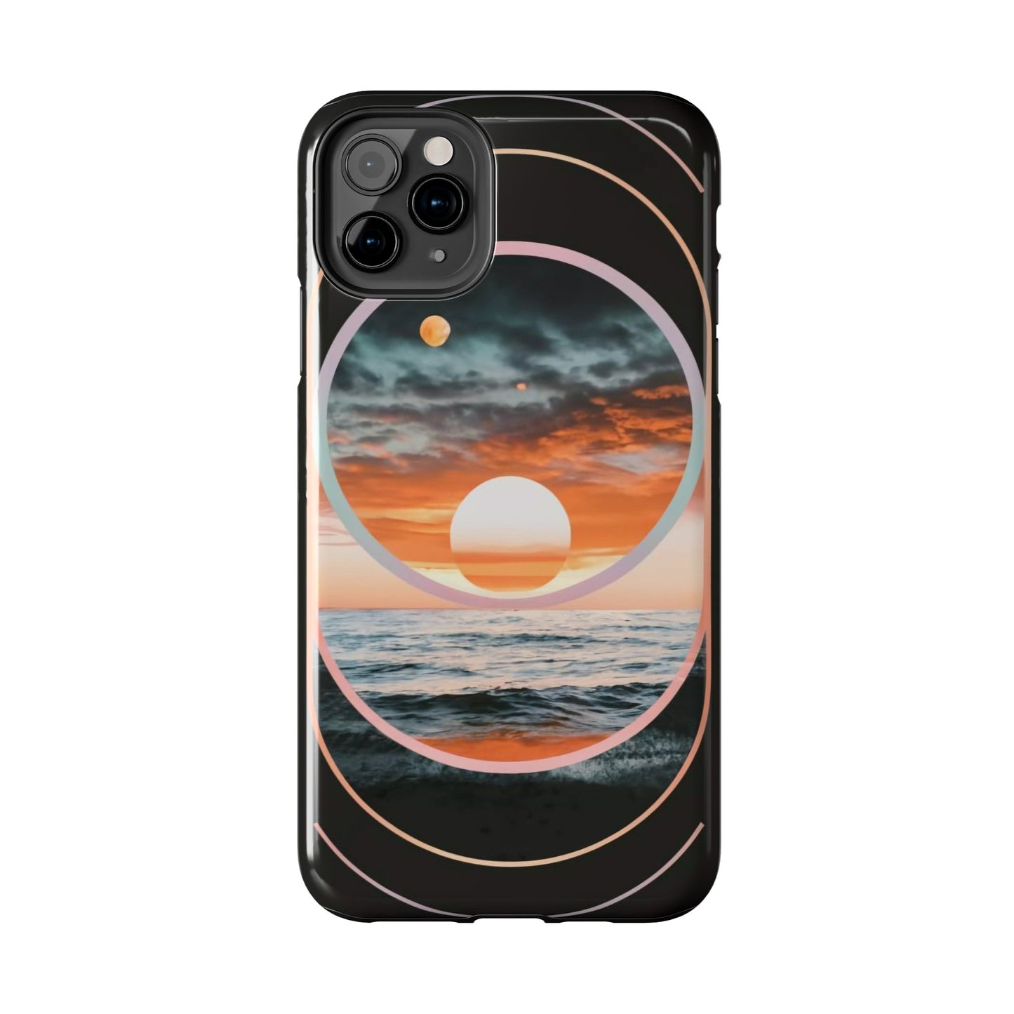 Fusion Sunset Abstract Art Tough Phone Case