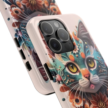 Floral Feline Armor Case