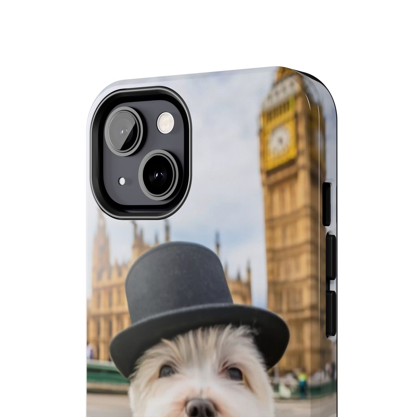 Dapper Maltese Selfie at Big Ben Tough Phone Case