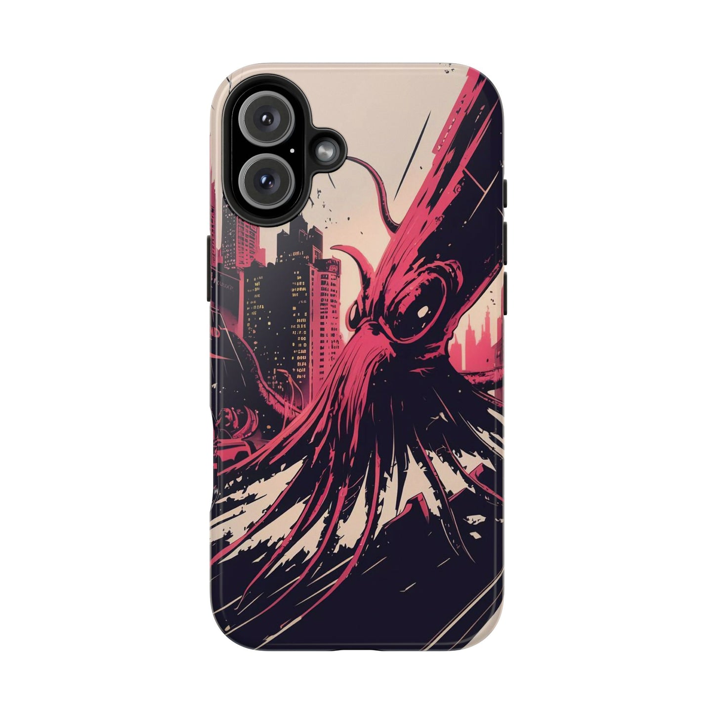 Kraken Rampage Cityscape Tough Phone Case