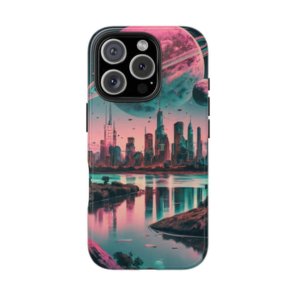 Celestial Cityscape Aerial View Tough Phone Case