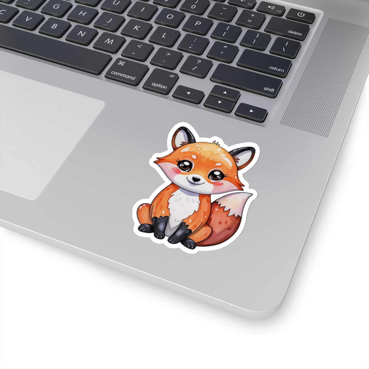 Charming Fox Watercolor Cartoon Sticker