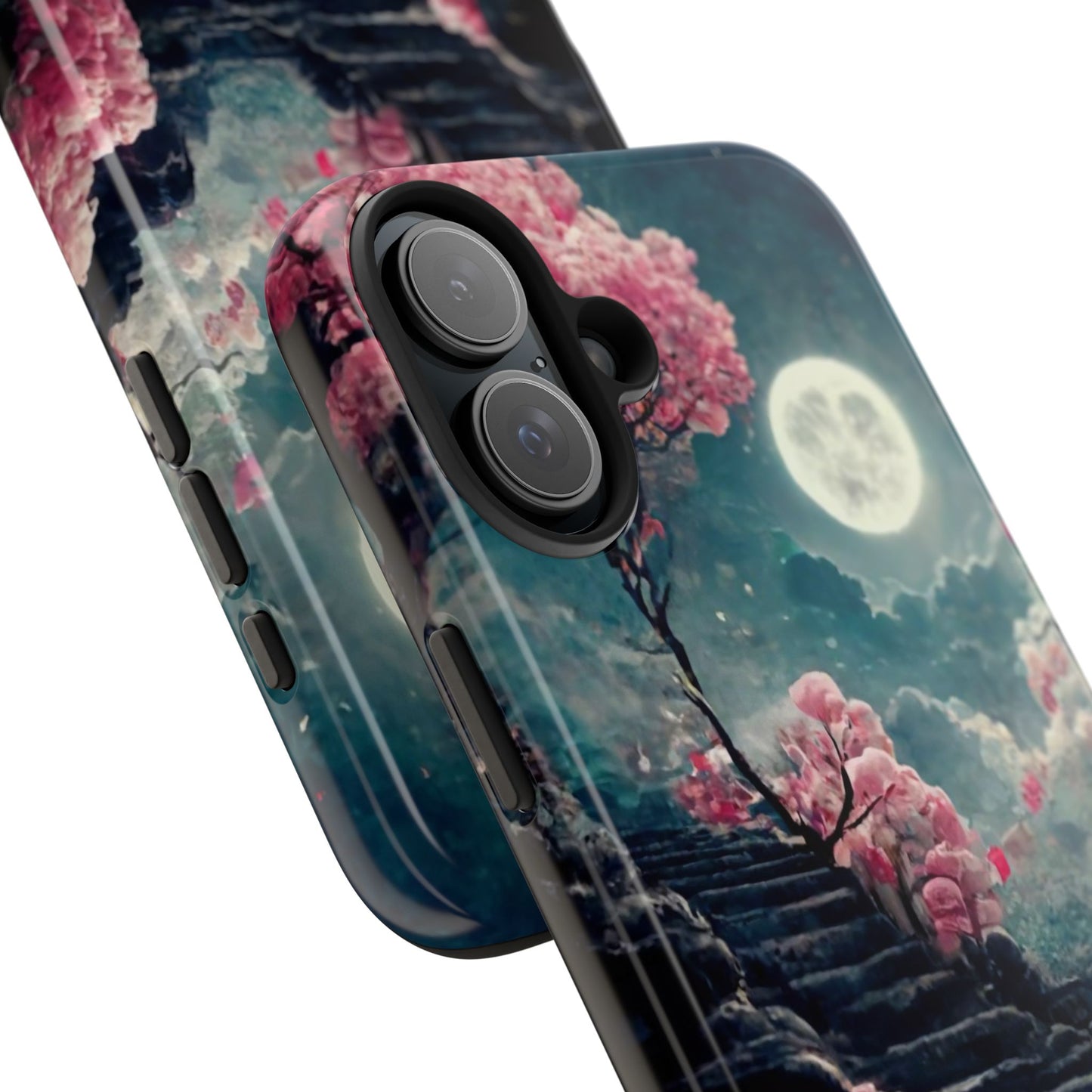 Mountain Path Cherry Blossoms Tough Phone Case