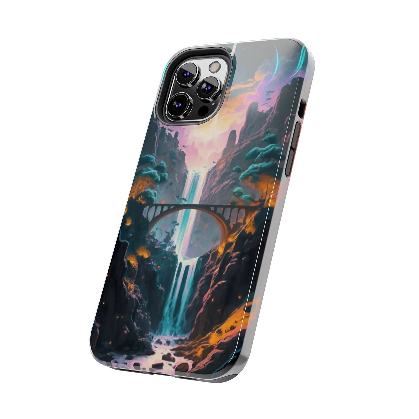 Midnight Cascade Blue Moon Tough Phone Case