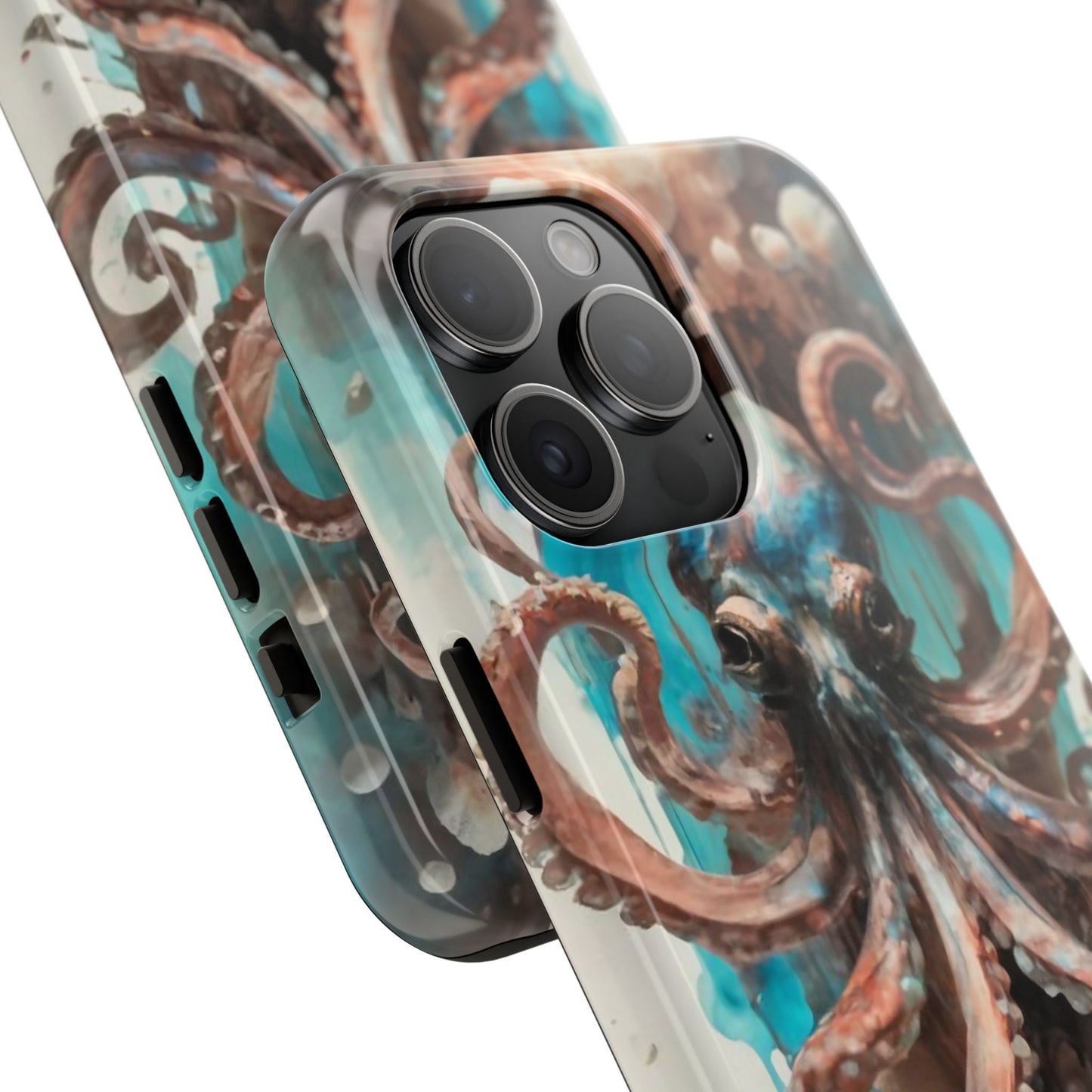 Serene Octopus Watercolor Tough Phone Case