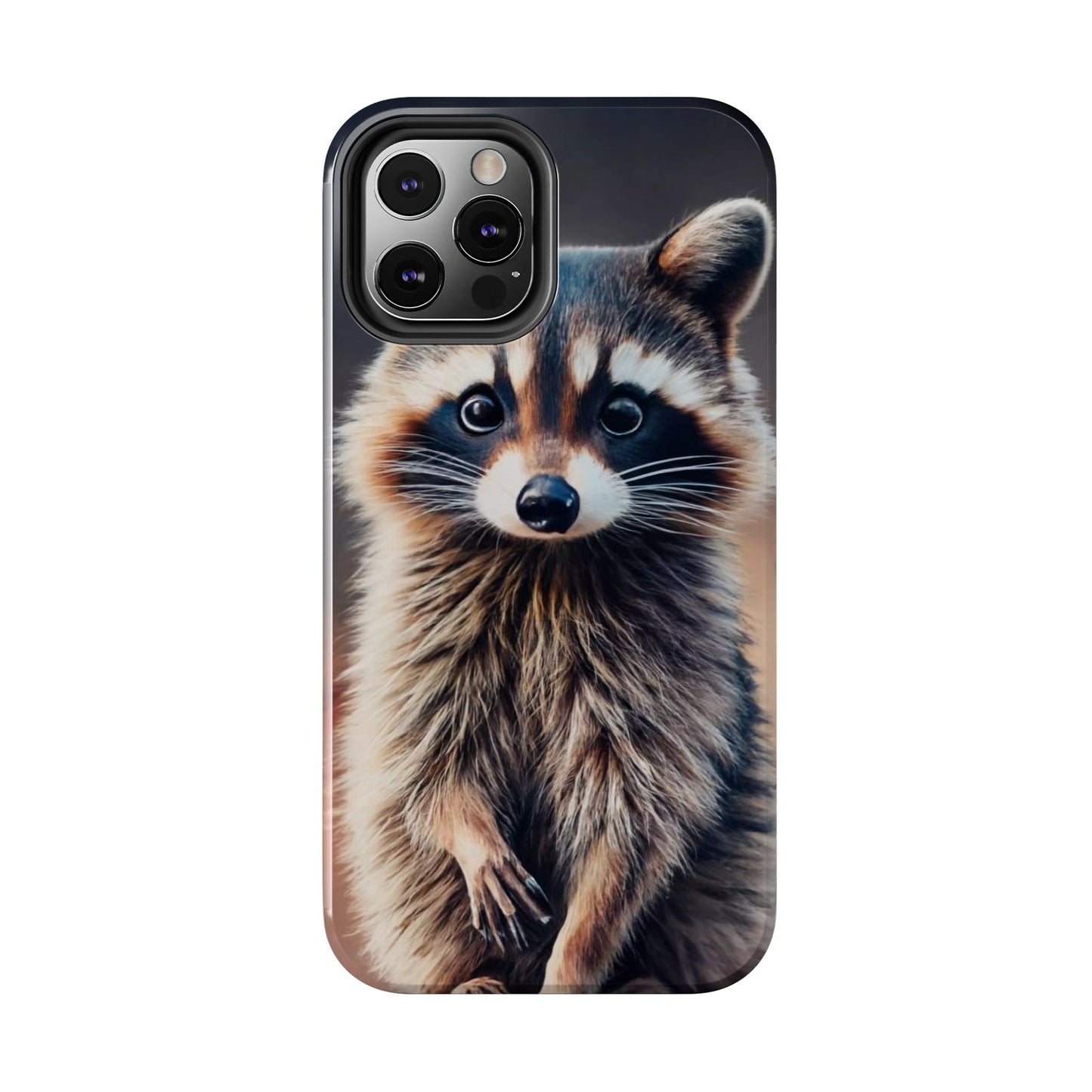 Abstract Raccoon Charm Tough Phone Case