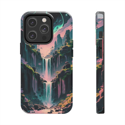 Moonfall Cascades Night View Tough Phone Case