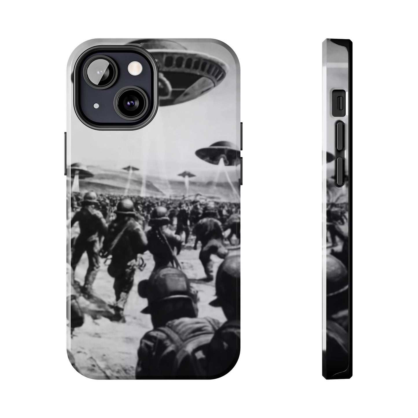 RetroWar UFO Encounter Tough Phone Case