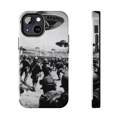 RetroWar UFO Encounter Tough Phone Case