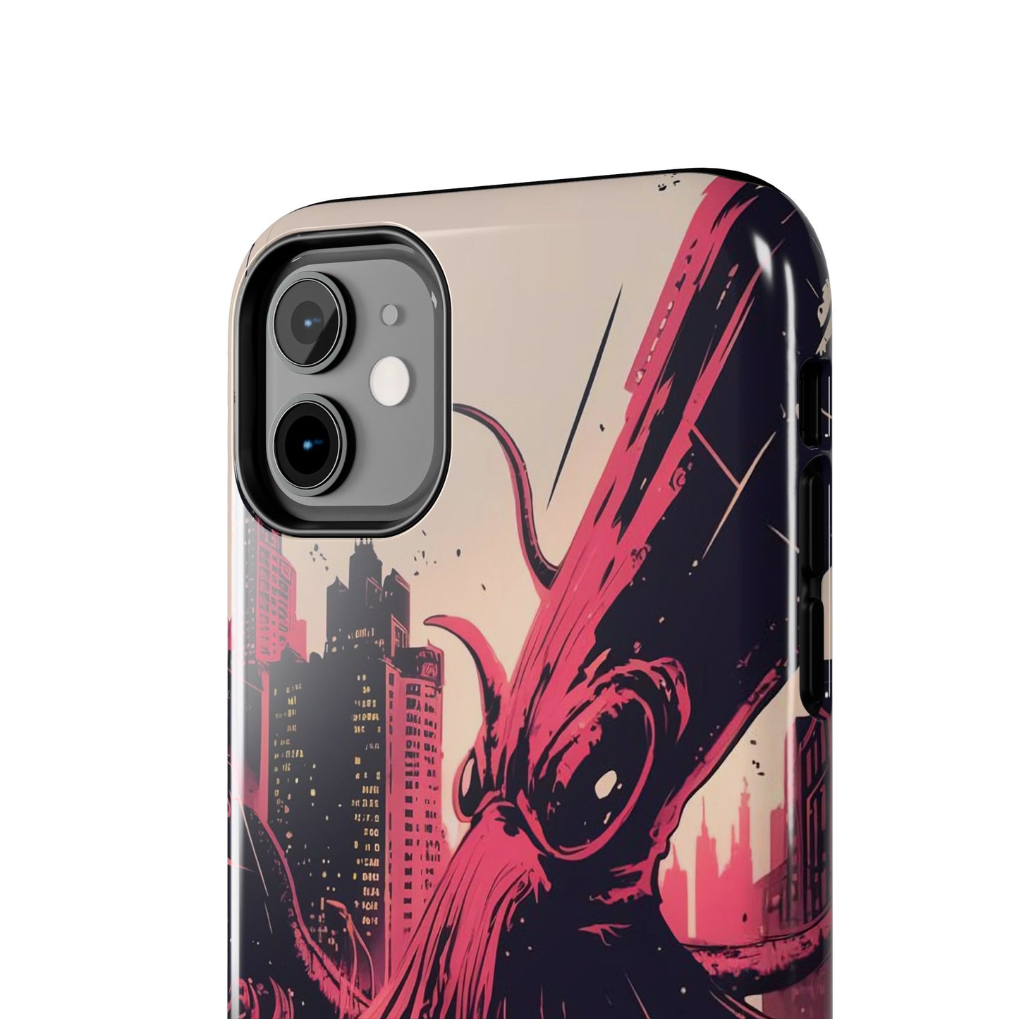 Kraken Rampage Cityscape Tough Phone Case