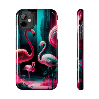 Vibrant Flamingo Gathering Tough Phone Case