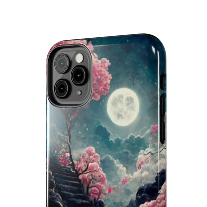 Mountain Path Cherry Blossoms Tough Phone Case