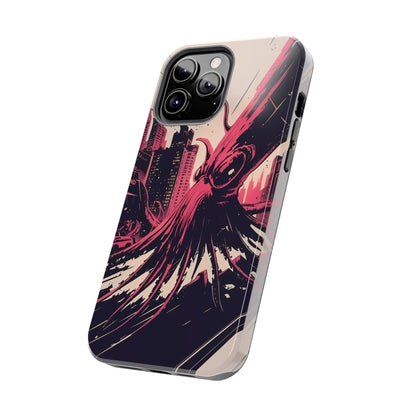 Kraken Rampage Cityscape Tough Phone Case