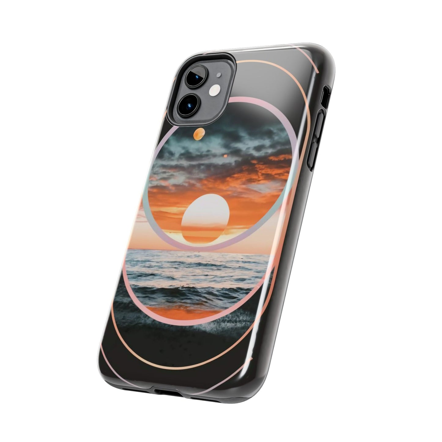 Fusion Sunset Abstract Art Tough Phone Case