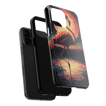 Sunset Flamingo Defender Case