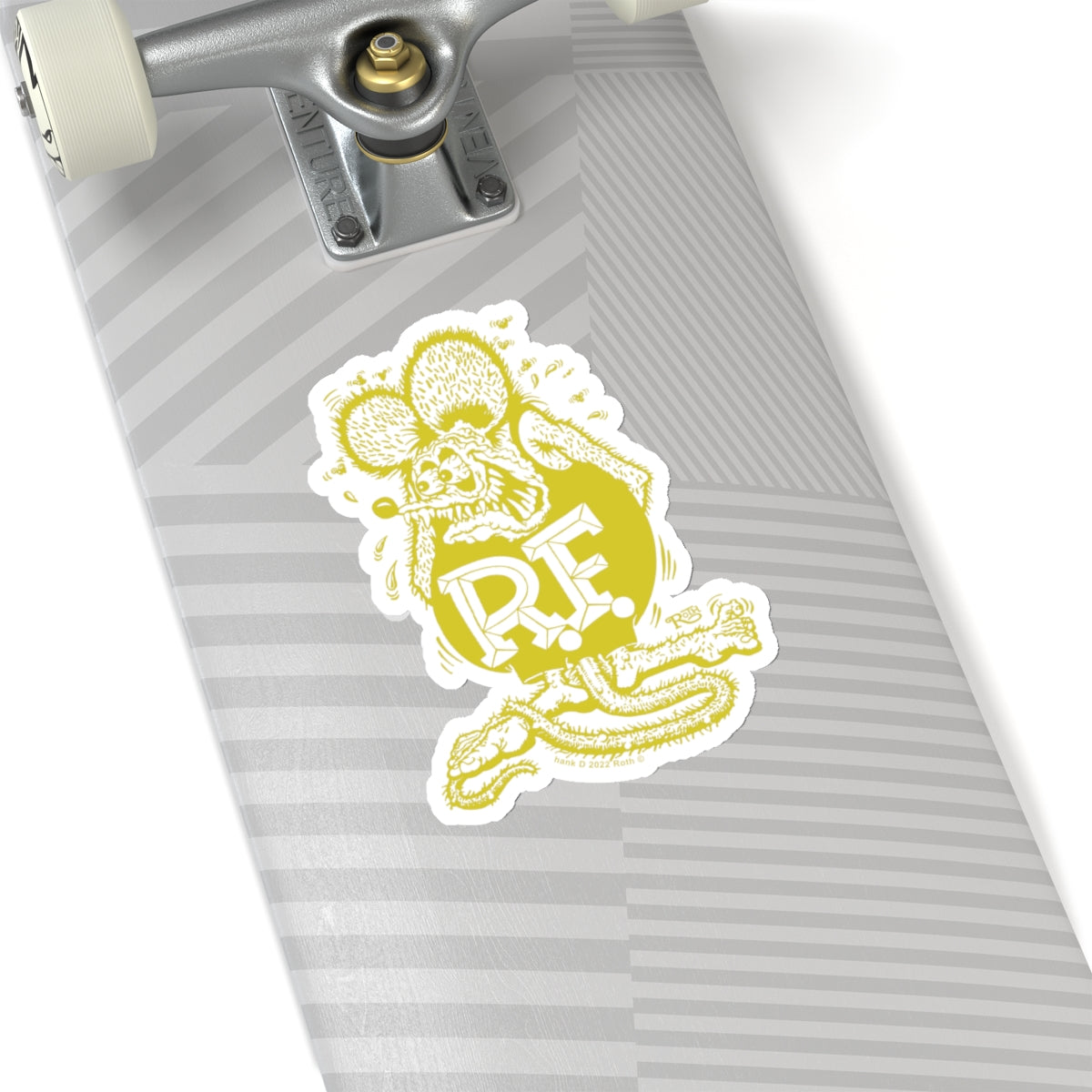 Signature Yellow Rat Fink Sticker