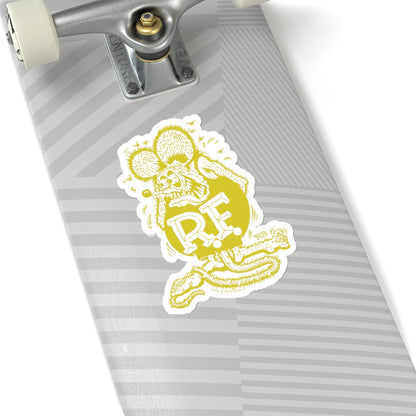 Signature Yellow Rat Fink Sticker