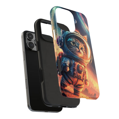 Cosmic Kitty Space Explorer Tough Phone Case