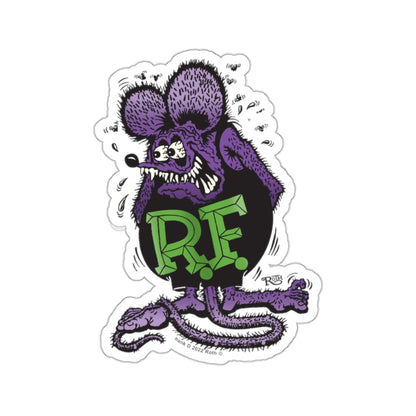 Mysterious Purple & Black Rat Fink Sticker