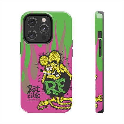 Fink Flames - Pink/Green - Tough Phone Case