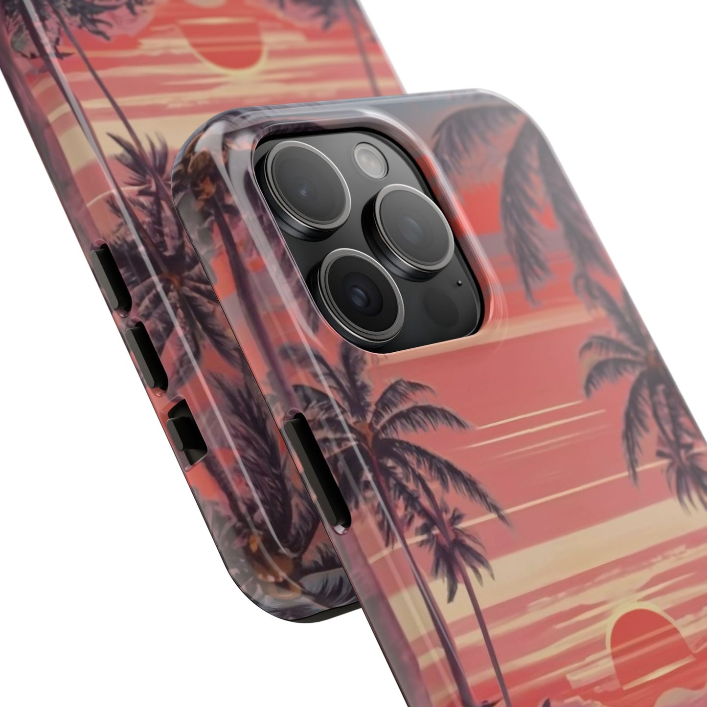 Sunset Serenity Palm Shore Tough Phone Case