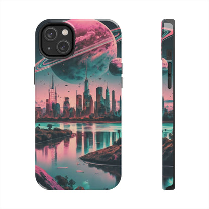 Celestial Cityscape Aerial View Tough Phone Case