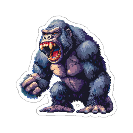 Pixelated Furious Ape Launch Vinyl Sticker