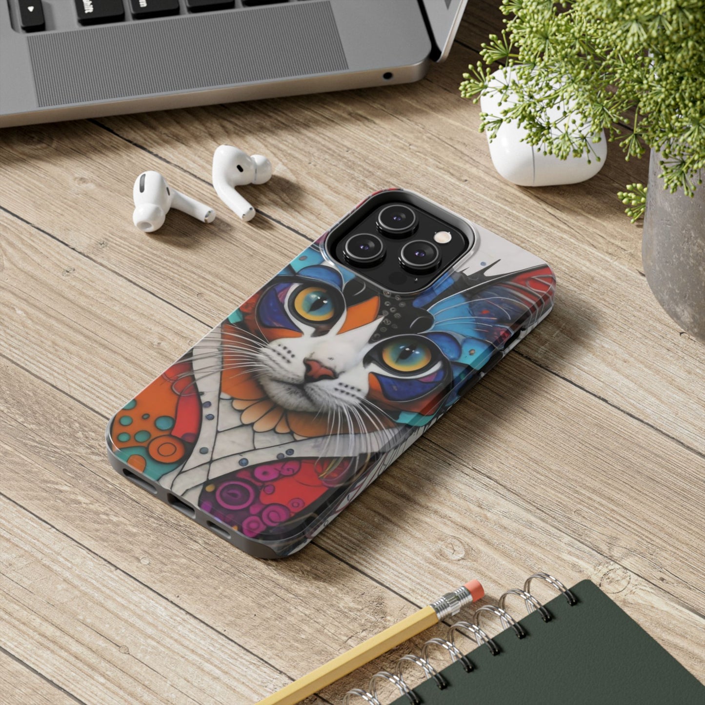 Whimsical Cat Dreamscape Guardian Phone Case