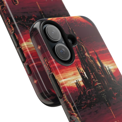 PixelVista Futuristic City Tough Phone Case