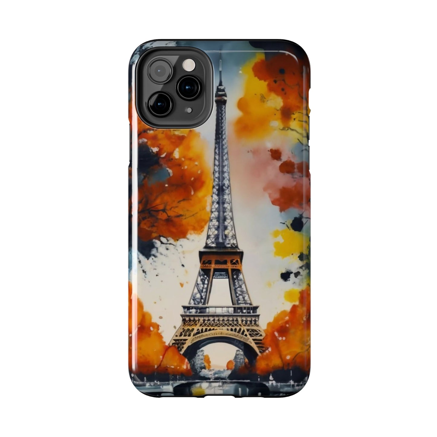 Watercolor Eiffel Twilight Defender Case