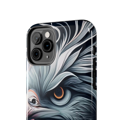 AviarySwirls Monochrome Bird Tough Phone Case